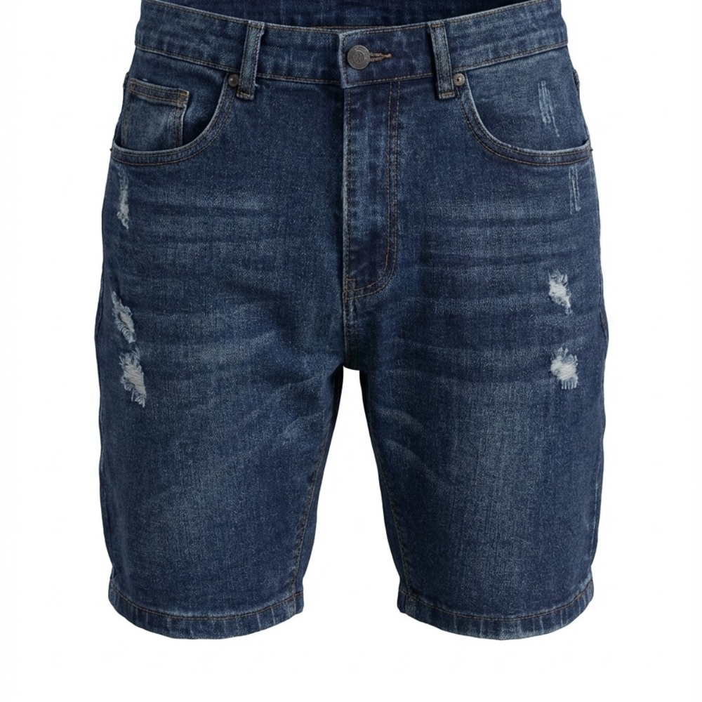 Riot Empire Men's Blue Denim Shorts